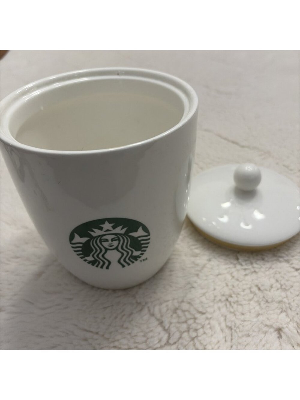 starbucks coffee ground container With Lid Center Logo